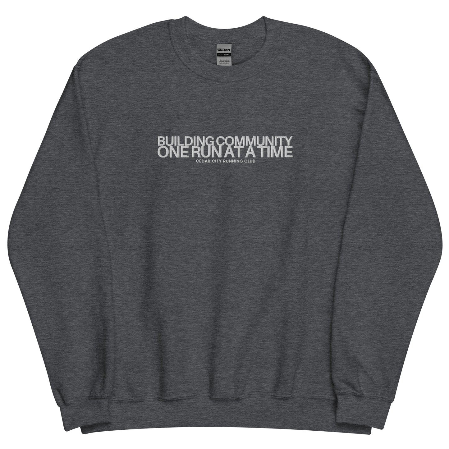 Building Community Embroidered Crewneck