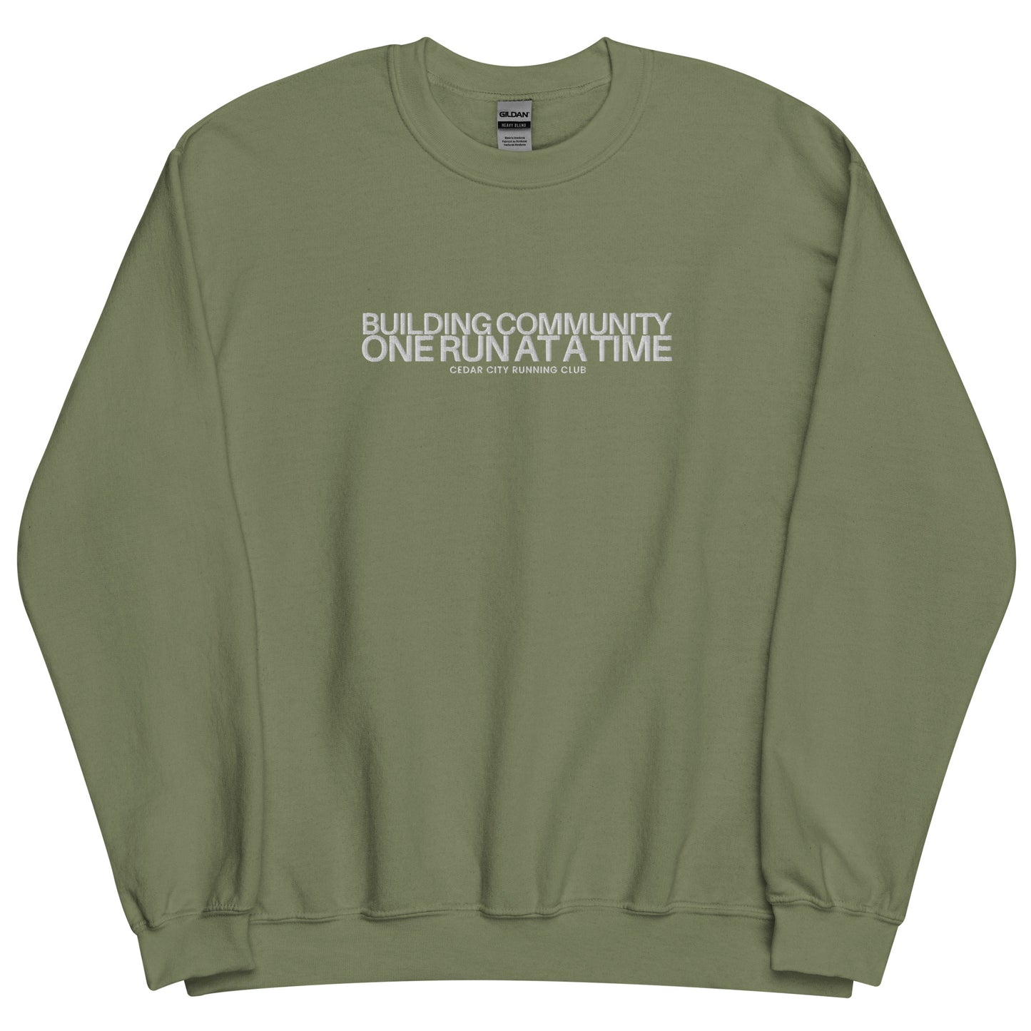 Building Community Embroidered Crewneck