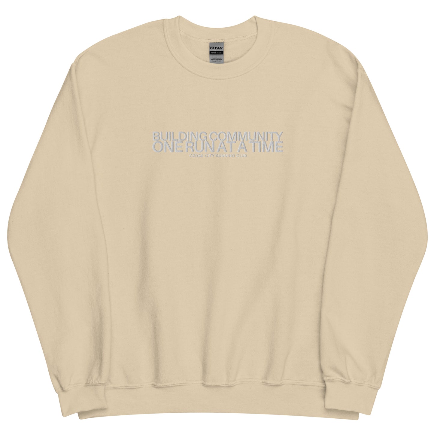 Building Community Embroidered Crewneck